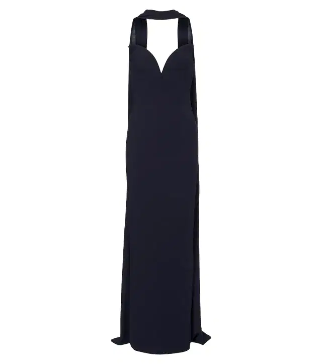 Roland Mouret Scarf-detail corset gown