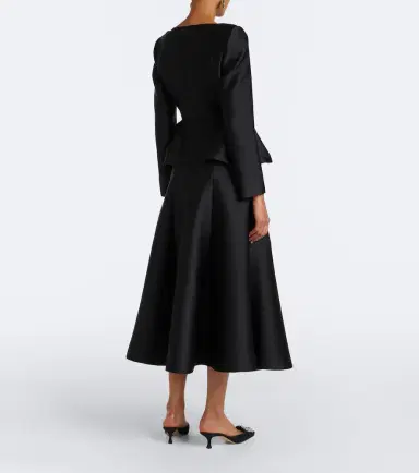 Roland Mouret Taffeta midi skirt | Thumbnail 3 Roland Mouret Taffeta midi skirt | Thumbnail 3