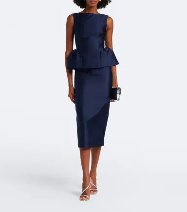 Roland Mouret Peplum taffeta cocktail dress | Thumbnail 4