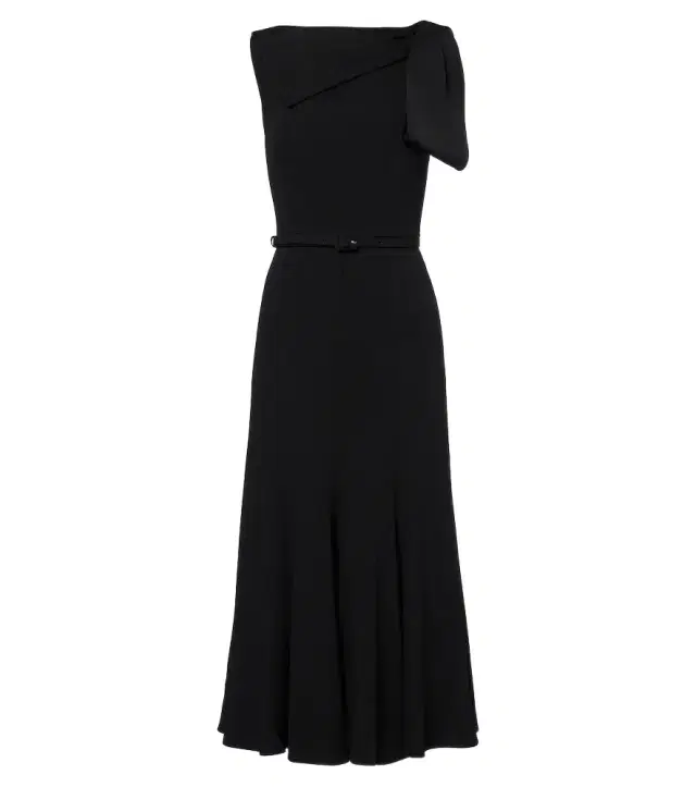 Roland Mouret Bow-detail belted midi dress