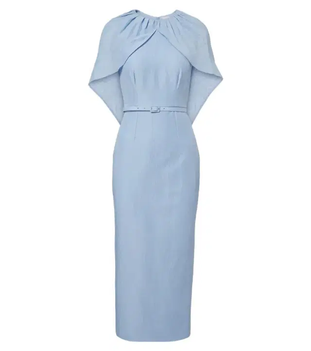 Roland Mouret Belted caped midi dress