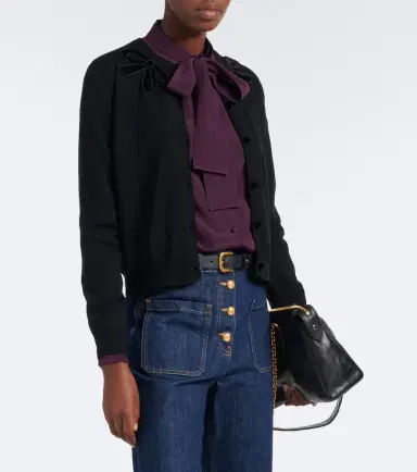 Valentino Embroidered virgin wool cardigan | Thumbnail 2 Valentino Embroidered virgin wool cardigan | Thumbnail 2