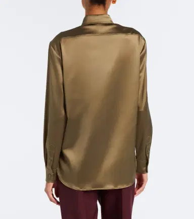 Ralph Lauren Collection Adrien satin shirt | Thumbnail 4 Ralph Lauren Collection Adrien satin shirt | Thumbnail 4