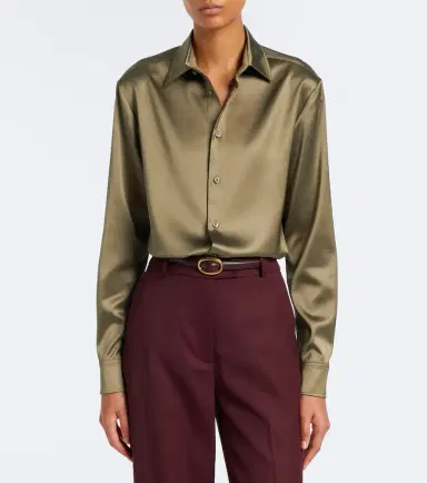 Ralph Lauren Collection Adrien satin shirt | Thumbnail 5 Ralph Lauren Collection Adrien satin shirt | Thumbnail 5