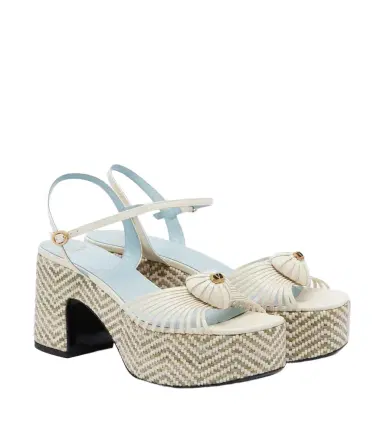 Valentino Garavani Caur Royal leather platform sandals | Thumbnail 1 Valentino Garavani Caur Royal leather platform sandals | Thumbnail 1