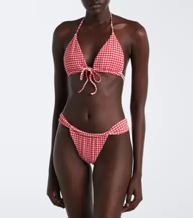 Montce Sandra gingham bikini bottoms | Thumbnail 4