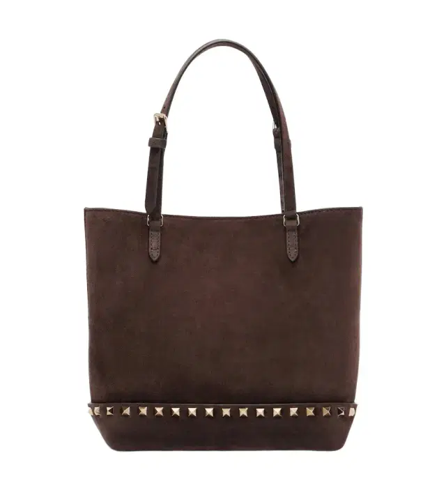 Valentino Garavani Rockstud Small suede top-handle bag