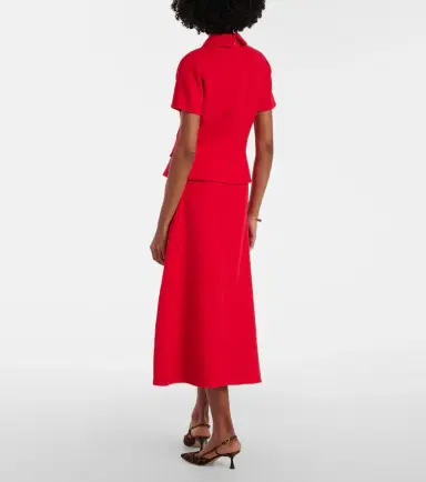 Emilia Wickstead Alexina wool crêpe midi dress | Thumbnail 5 Emilia Wickstead Alexina wool crêpe midi dress | Thumbnail 5