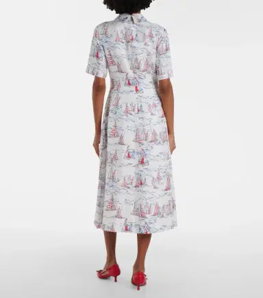 Emilia Wickstead Khloe printed wool midi dress | Thumbnail 3