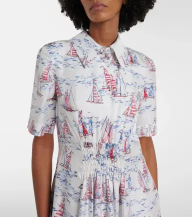 Emilia Wickstead Khloe printed wool midi dress | Thumbnail 4