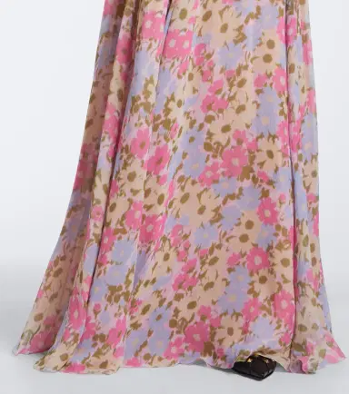 Valentino Floral silk crêpe de chine maxi skirt | Thumbnail 2