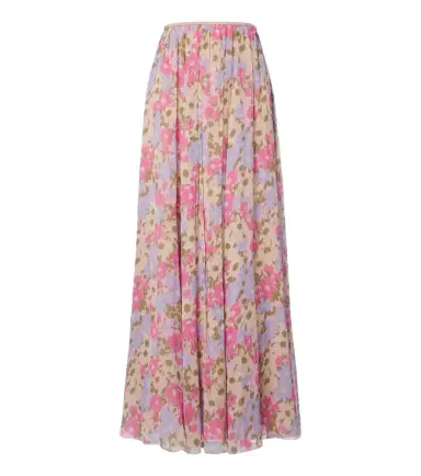 Valentino Floral silk crêpe de chine maxi skirt | Thumbnail 1