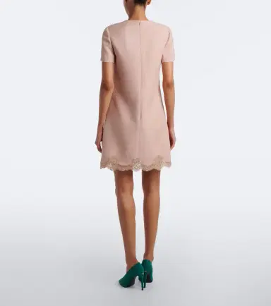 Valentino Crepe Couture lace-trimmed minidress | Thumbnail 5