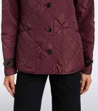 Burberry Fernleigh leather-trimmed quilted jacket | Thumbnail 2