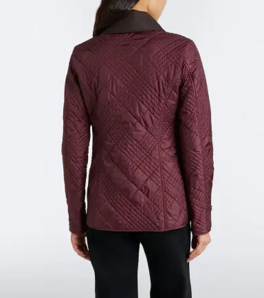 Burberry Fernleigh leather-trimmed quilted jacket | Thumbnail 7