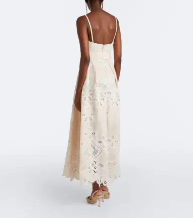 Elie Saab Belted embroidered gathered midi dress | Thumbnail 2
