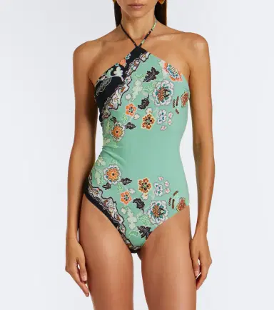 Roberto Cavalli Floral halterneck swimsuit | Thumbnail 5