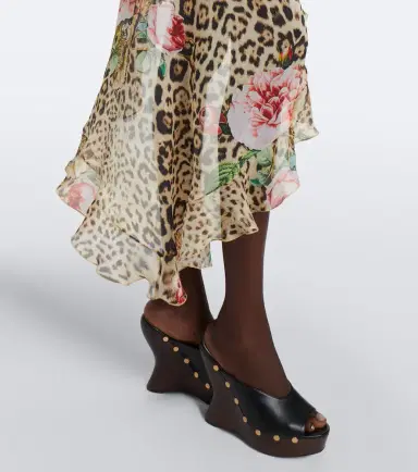 Roberto Cavalli Leopard-print silk beach cover-up | Thumbnail 2