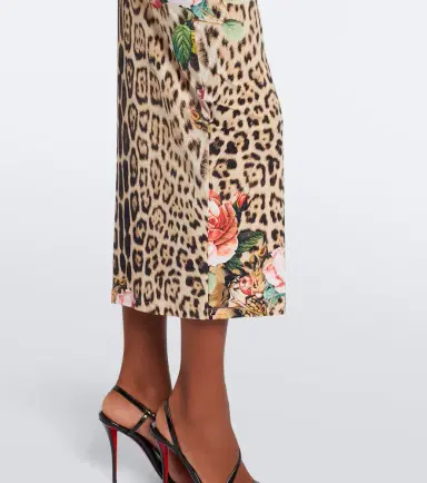 Roberto Cavalli Cutout leopard-print midi dress | Thumbnail 5