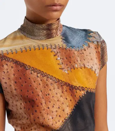 Roberto Cavalli Ruched trompe l'ail minidress | Thumbnail 3 Roberto Cavalli Ruched trompe l'ail minidress | Thumbnail 3