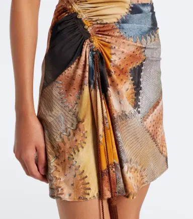 Roberto Cavalli Ruched trompe l'ail minidress | Thumbnail 5 Roberto Cavalli Ruched trompe l'ail minidress | Thumbnail 5