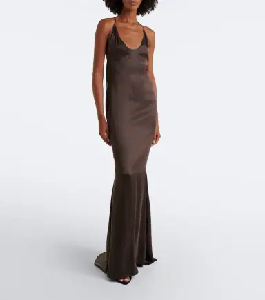 Tom Ford Draped open-back silk gown | Thumbnail 5