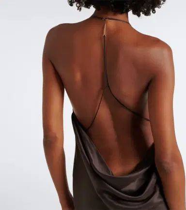 Tom Ford Draped open-back silk gown | Thumbnail 6