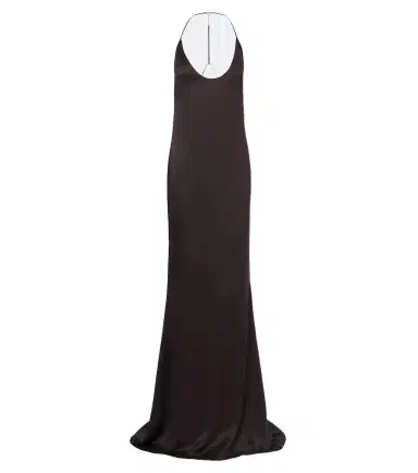 Tom Ford Draped open-back silk gown | Thumbnail 1