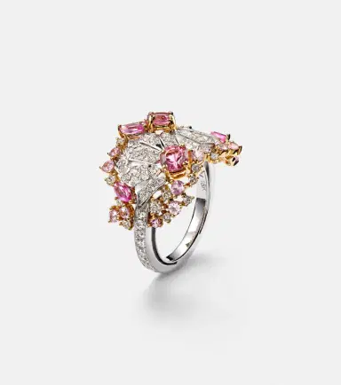 Ananya Magnificent Jewels Volume 2 18kt gold pinky ring with gemstones | Thumbnail 2