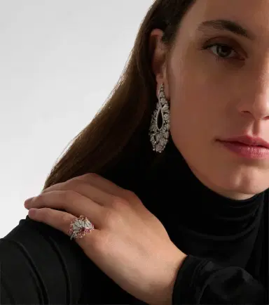 Ananya Magnificent Jewels Volume 2 18kt gold pinky ring with gemstones | Thumbnail 4