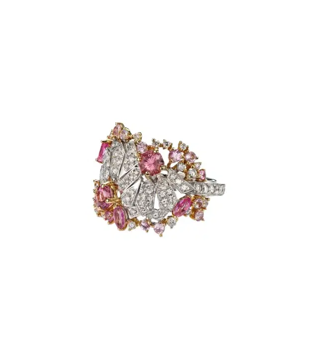 Ananya Magnificent Jewels Volume 2 18kt gold pinky ring with gemstones