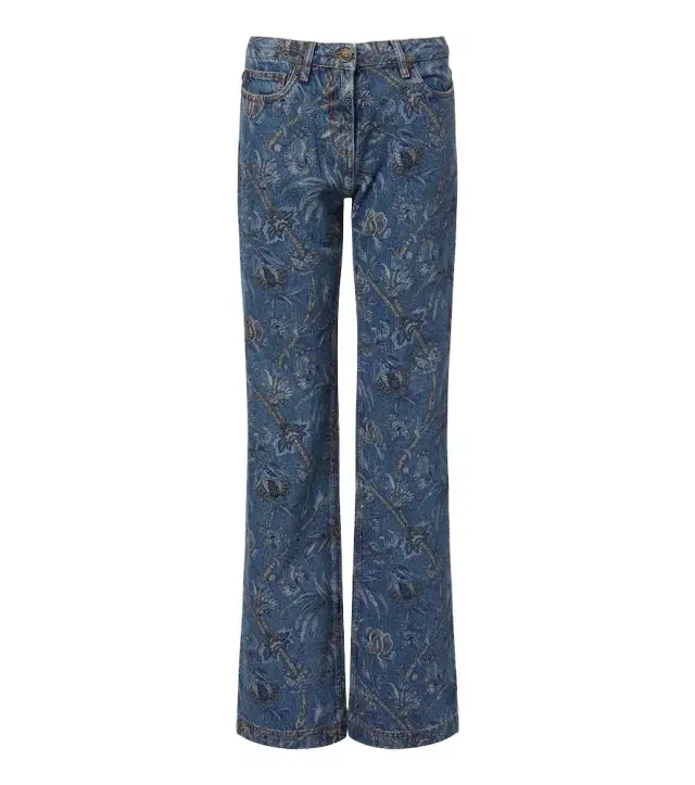 Etro Printed wide-leg jeans