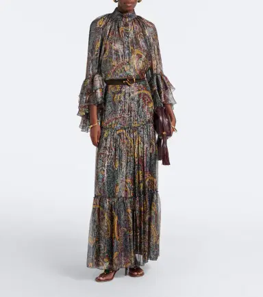 Etro Printed silk-blend blouse | Thumbnail 4