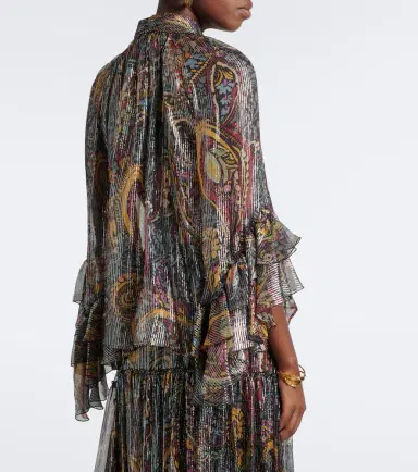 Etro Printed silk-blend blouse | Thumbnail 5