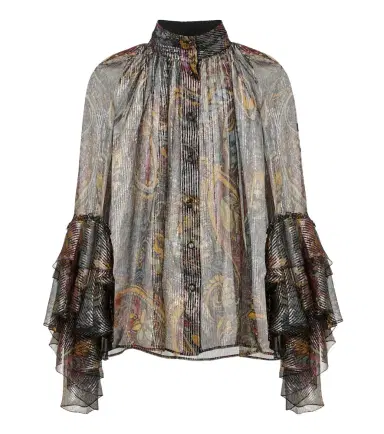 Etro Printed silk-blend blouse | Thumbnail 1