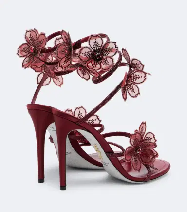 Rene Caovilla Floriane floral-appliqué embellished sandals | Thumbnail 3