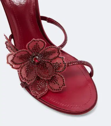Rene Caovilla Floriane floral-appliqué embellished sandals | Thumbnail 4
