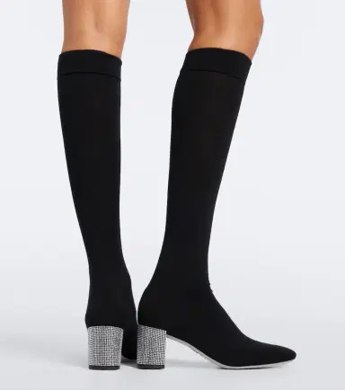 René Caovilla Sonia crystal-embellished knee-high boots | Thumbnail 5 René Caovilla Sonia crystal-embellished knee-high boots | Thumbnail 5