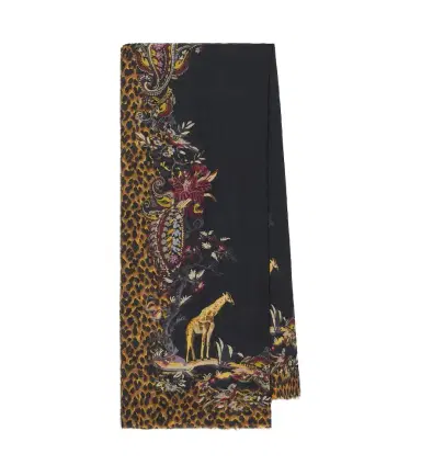 Etro Printed modal and cashmere scarf | Thumbnail 1 Etro Printed modal and cashmere scarf | Thumbnail 1