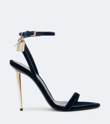Tom Ford Padlock velvet sandals | Thumbnail 2 Tom Ford Padlock velvet sandals | Thumbnail 2