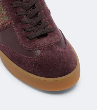 Etro Pegaso suede-trimmed leather sneakers | Thumbnail 4 Etro Pegaso suede-trimmed leather sneakers | Thumbnail 4