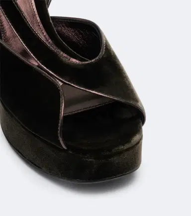 Etro Velvet platform sandals | Thumbnail 3