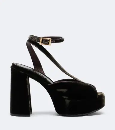 Etro Velvet platform sandals | Thumbnail 4