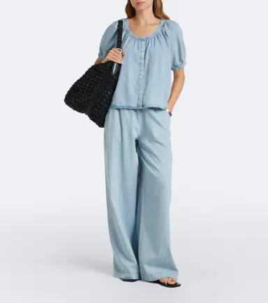 Frame The Offshore cotton-blend wide-leg pants | Thumbnail 2 Frame The Offshore cotton-blend wide-leg pants | Thumbnail 2