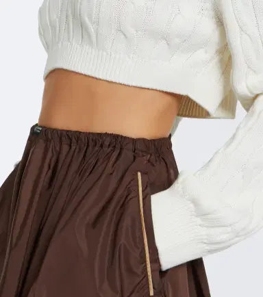 Prada Cable-knit cropped cotton sweater | Thumbnail 6