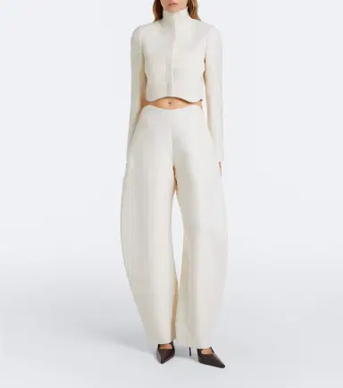 Alaïa Alaïa Cropped wool crêpe jacket | Thumbnail 5 Alaïa Alaïa Cropped wool crêpe jacket | Thumbnail 5