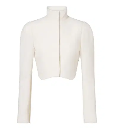 Alaïa Alaïa Cropped wool crêpe jacket | Thumbnail 1 Alaïa Alaïa Cropped wool crêpe jacket | Thumbnail 1