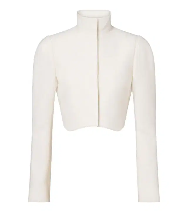 Alaia Alaïa Cropped wool crêpe jacket