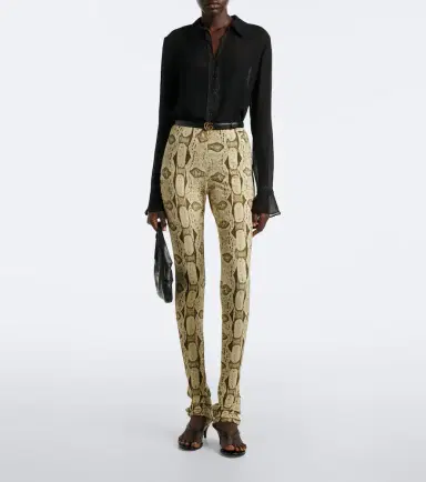 Gucci Snake-print skinny pants | Thumbnail 6