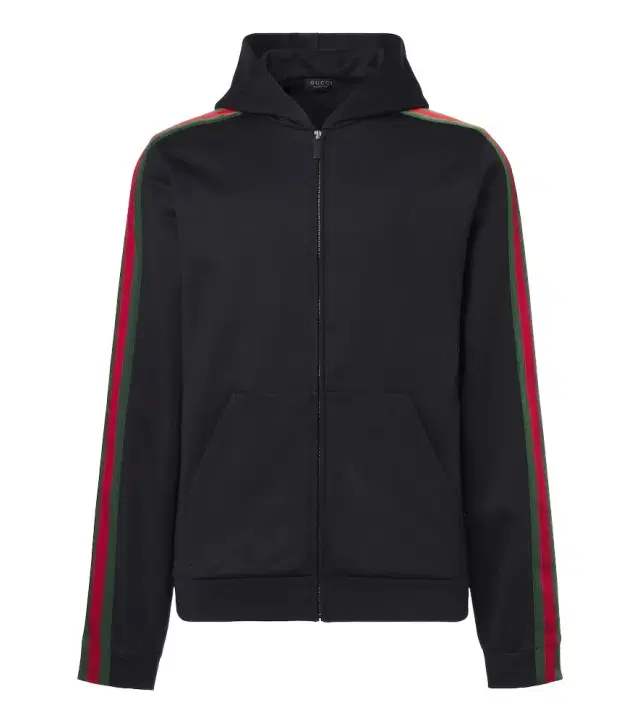 Gucci Web Stripe silk and cotton jersey hoodie